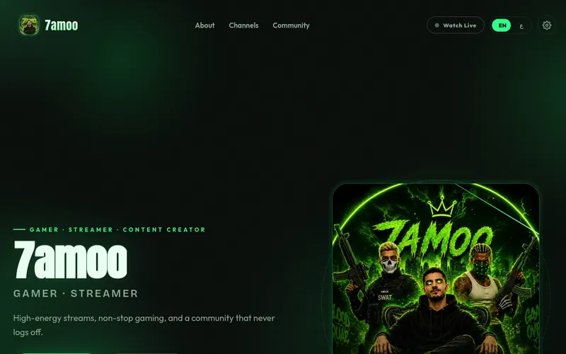 7amoo Gaming Creator Page